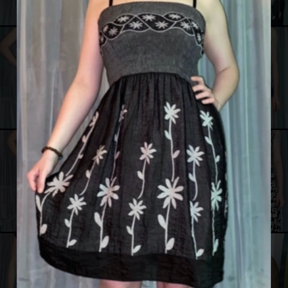 Lapis Stretchy Strapless Fit and Flare Dress - One Size Fits Most